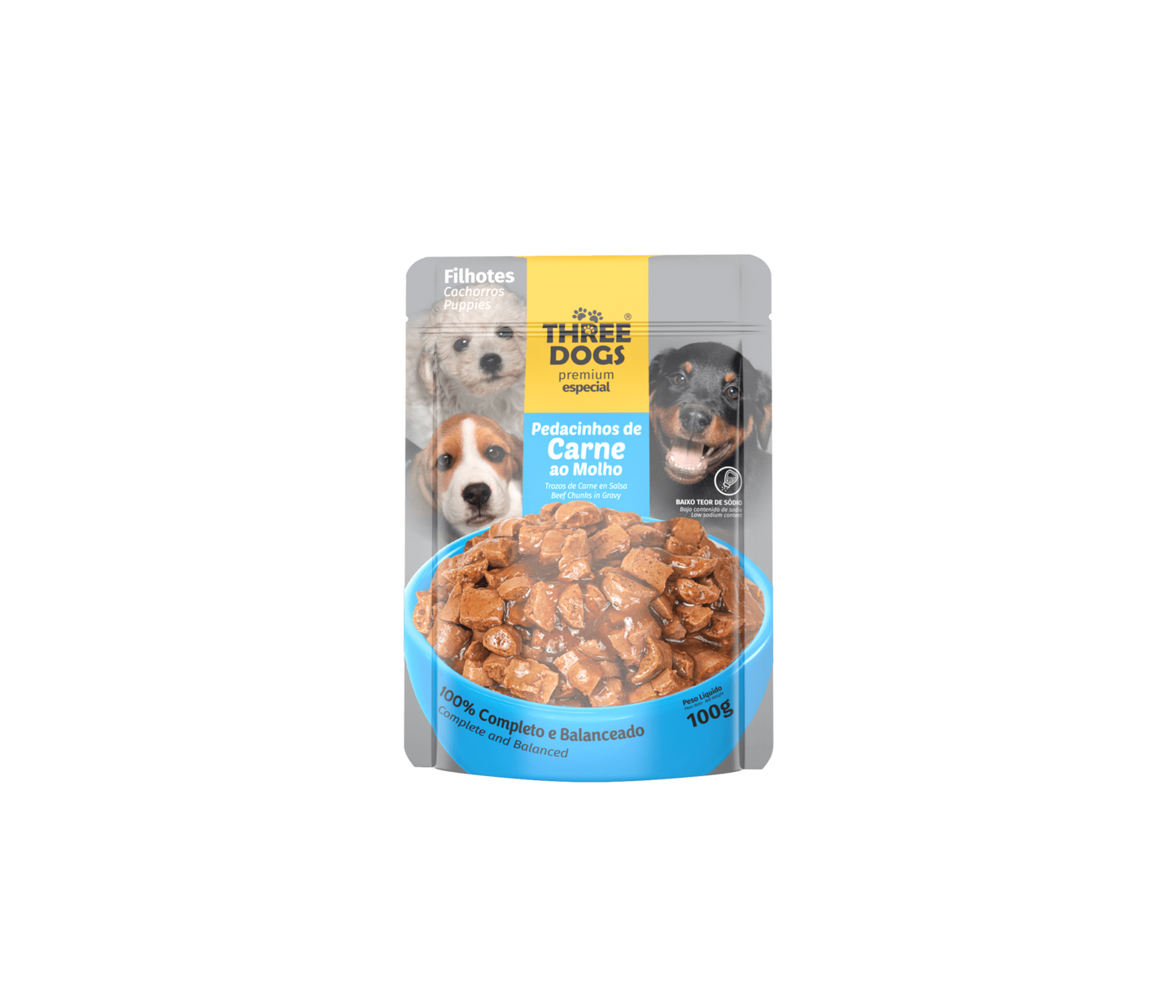 THREE DOGS SALSA FILH/CARNE 100 GR