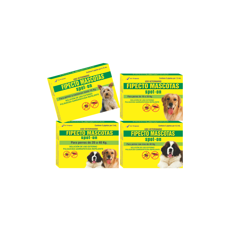 Antiparasitario Fipecto pipeta para perros | Furzipet Paraguay